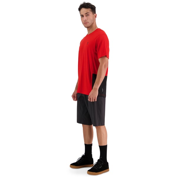 Maillot VTT MONS ROYALE TARN MERINO SHIFT TEE LOGO RETRO RED/BLACK