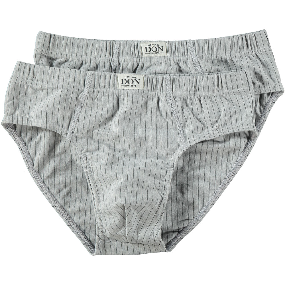 DON Heren slip Stretch  2-Pack Grijs kopen? Goed en goedkoop