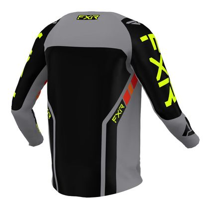 Maillot cross FXR CLUTCH PRO GREY/BLACK/HIVIS 2022 - Gris