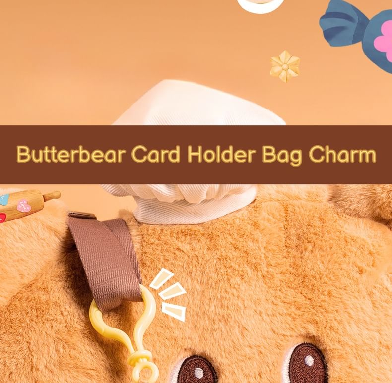 Butterbear - Butterbear Flanel Kaarthouder Tas Charm