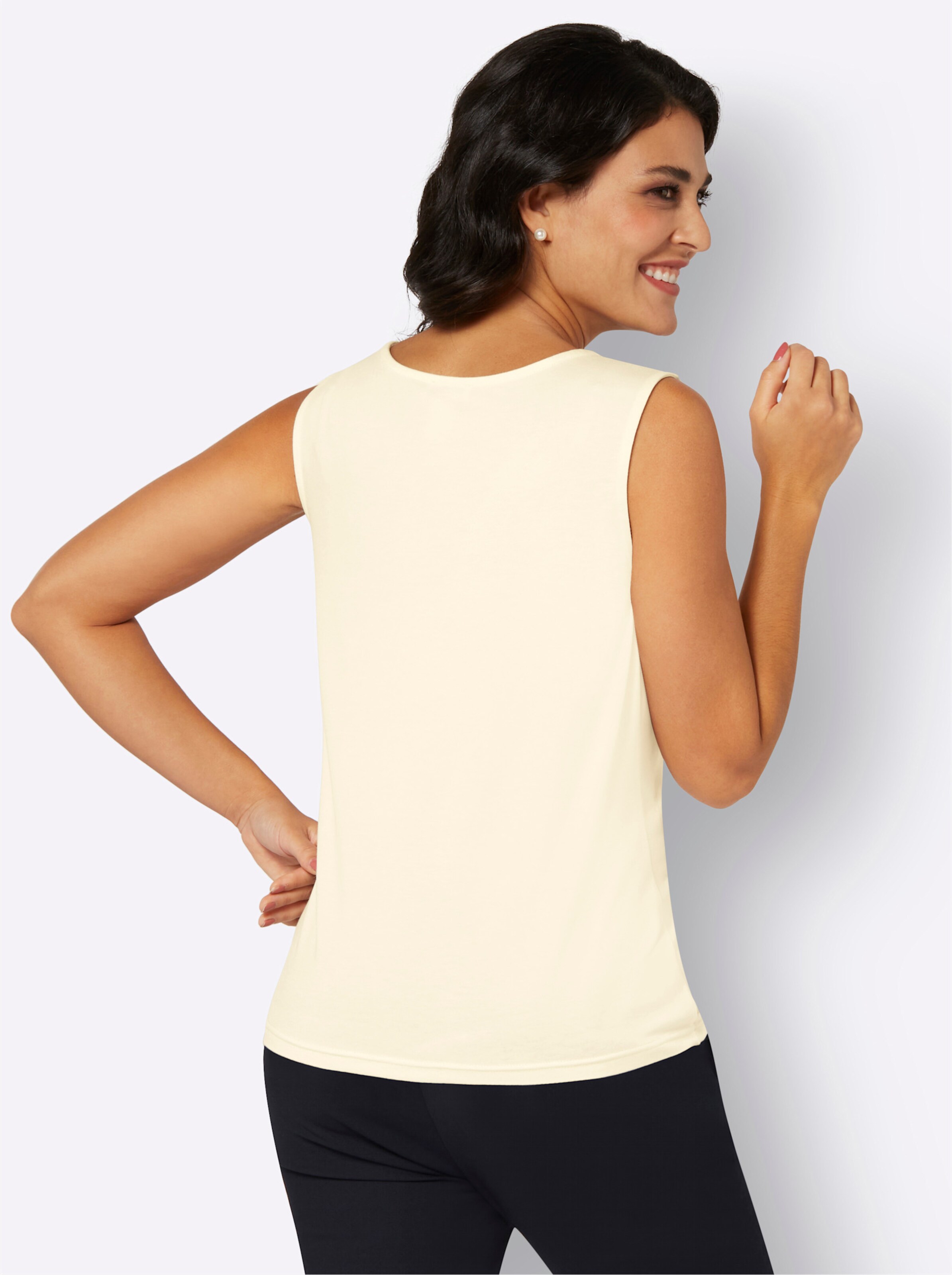 Shirttop in champagner