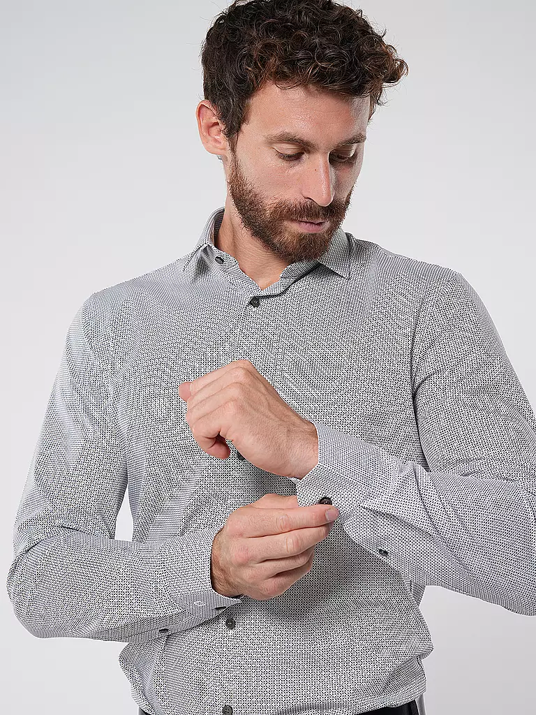 OLYMP NO.6 Hemd  Super Slim weiss