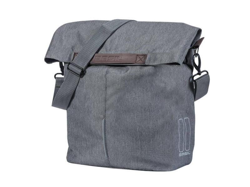 BASIL Fahrradtasche City Shopper Gepäckträgertasche, Grau