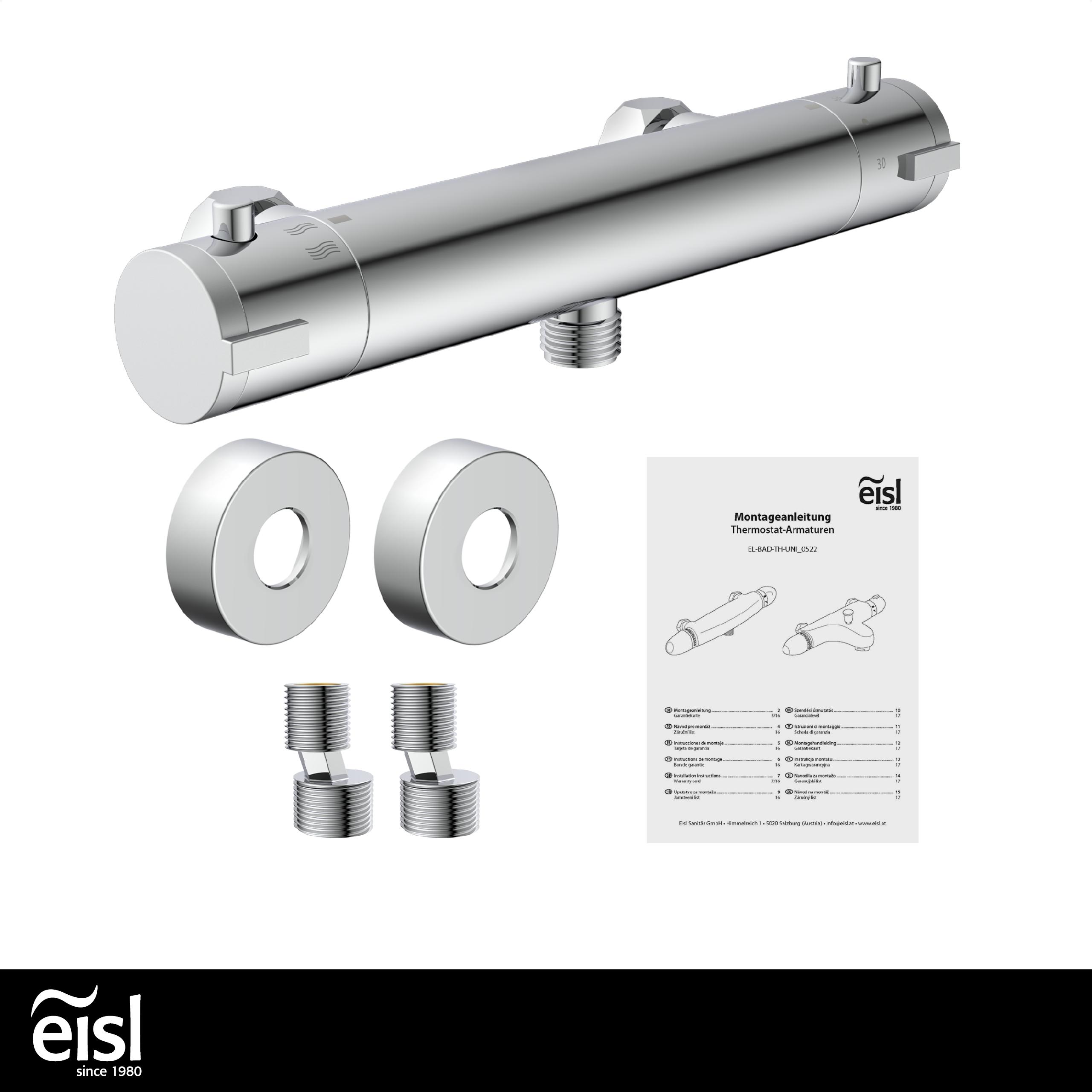 EISL Duscharmatur CLAUDIO mit Thermostat, Chrom