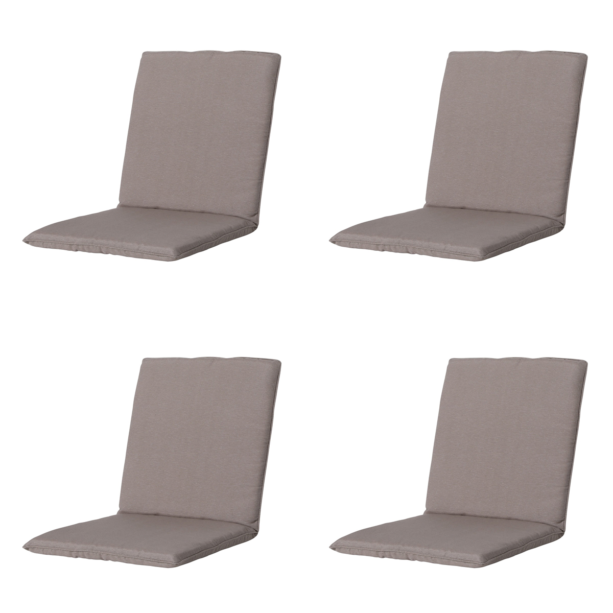 Madison Panama taupe Stapelstoelkussen - Set van 4