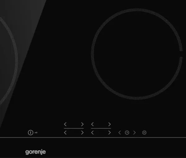 Gorenje ECT641BSC - Keramisk kogeplade - 4 plader - Niche - bredde: 56 cm - dybde: 49 cm - med slebne sider - sort