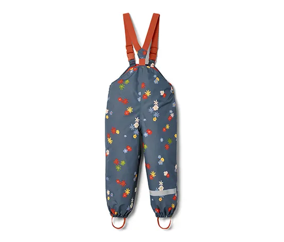 Kleinkinder-Regenhose, mit Blumen-Alloverprint
