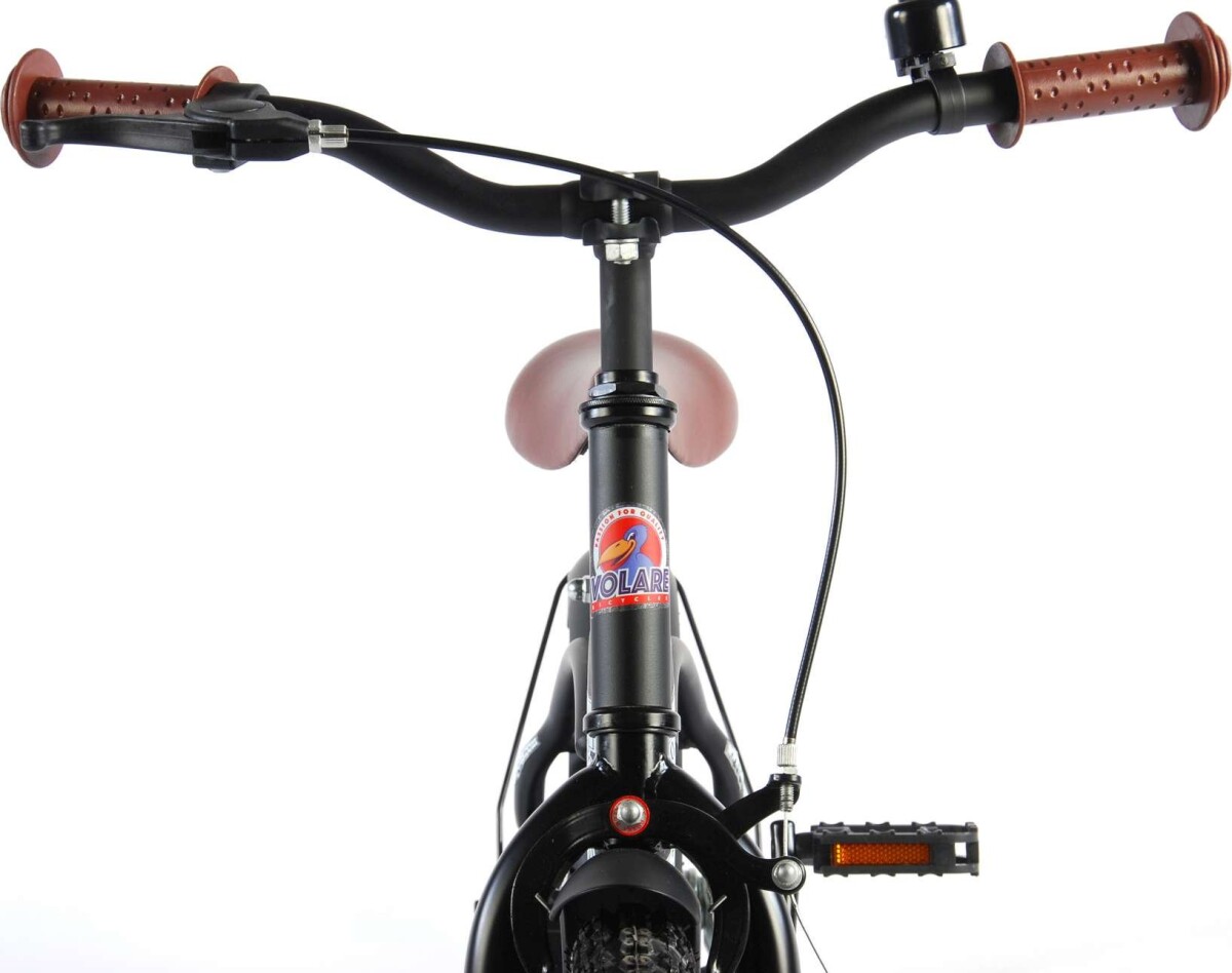 Volare Børneykel - 3,5-5 År - 12'' - Black Cruiser - Sort