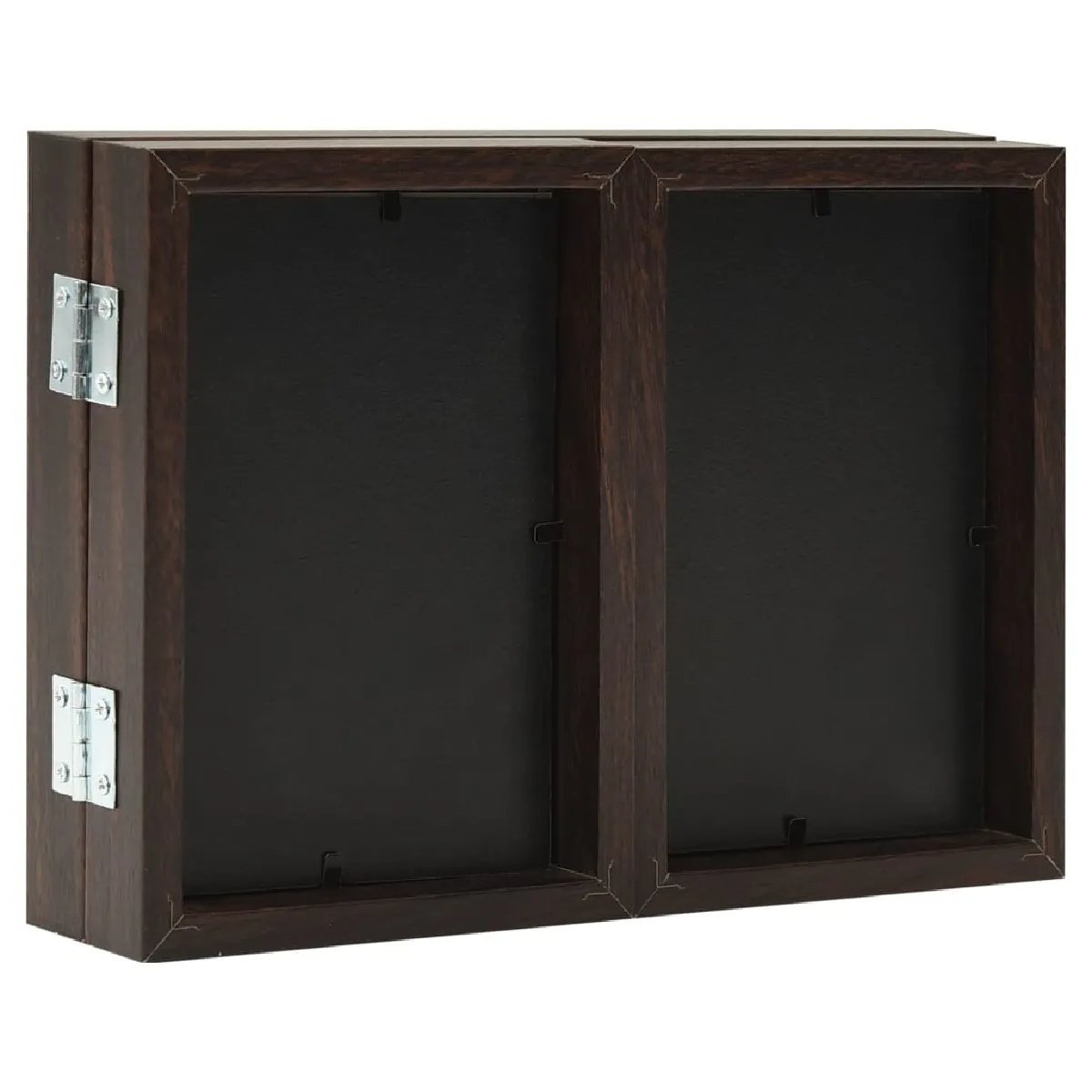 VidaXL Cadre photo dépliable Marron foncé