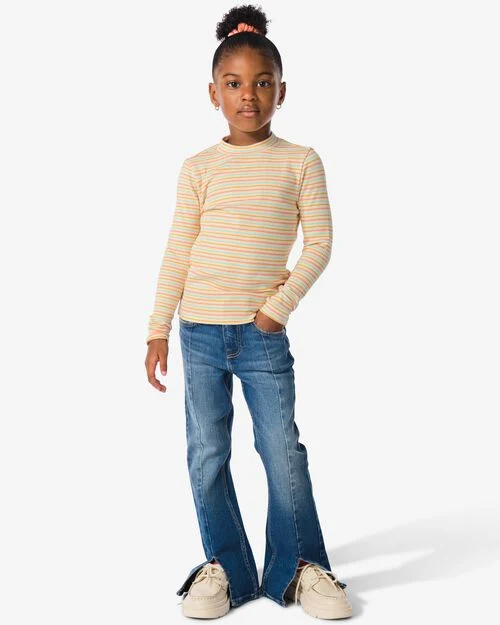 jean enfant évasé bleu moyen
