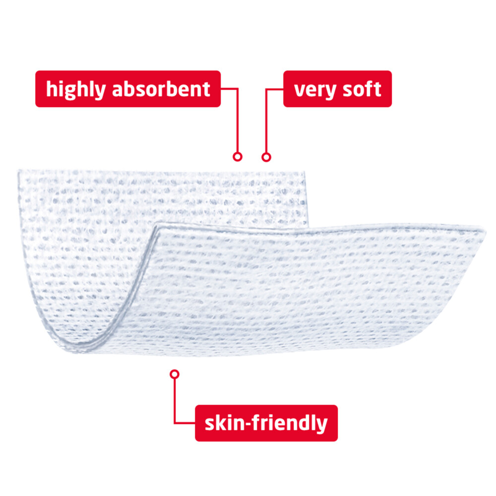 3x Leukoplast Cutisoft® Verbandgaas 7,5 cm x 7,5 cm12 stuks