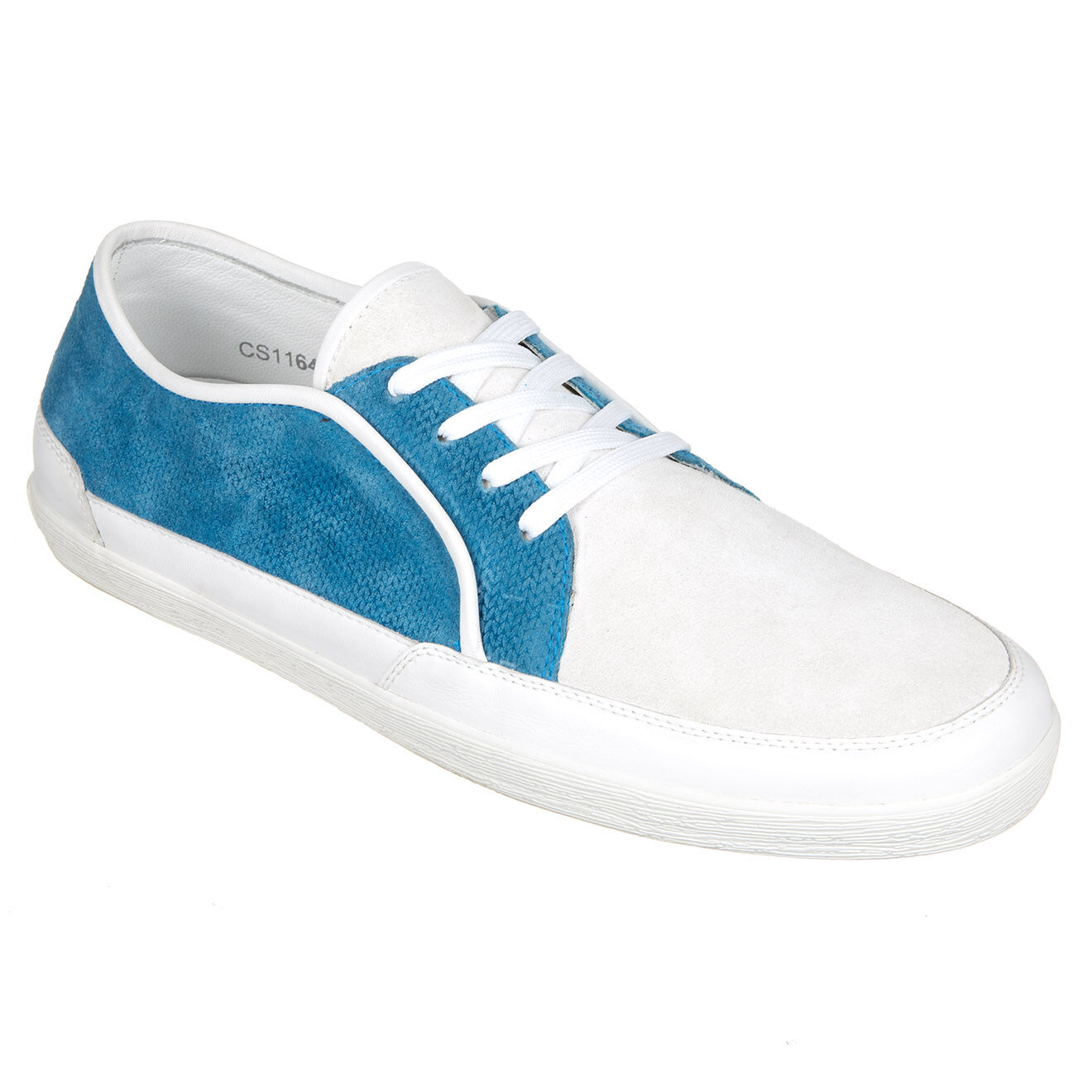 Dolce & Gabbana Baskets en Velours de Cuir bleu/blanc