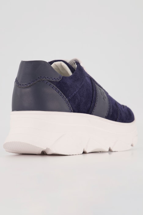 Leder-Sneaker, Chunky-Sohle, Wechselfußbett, Weite H