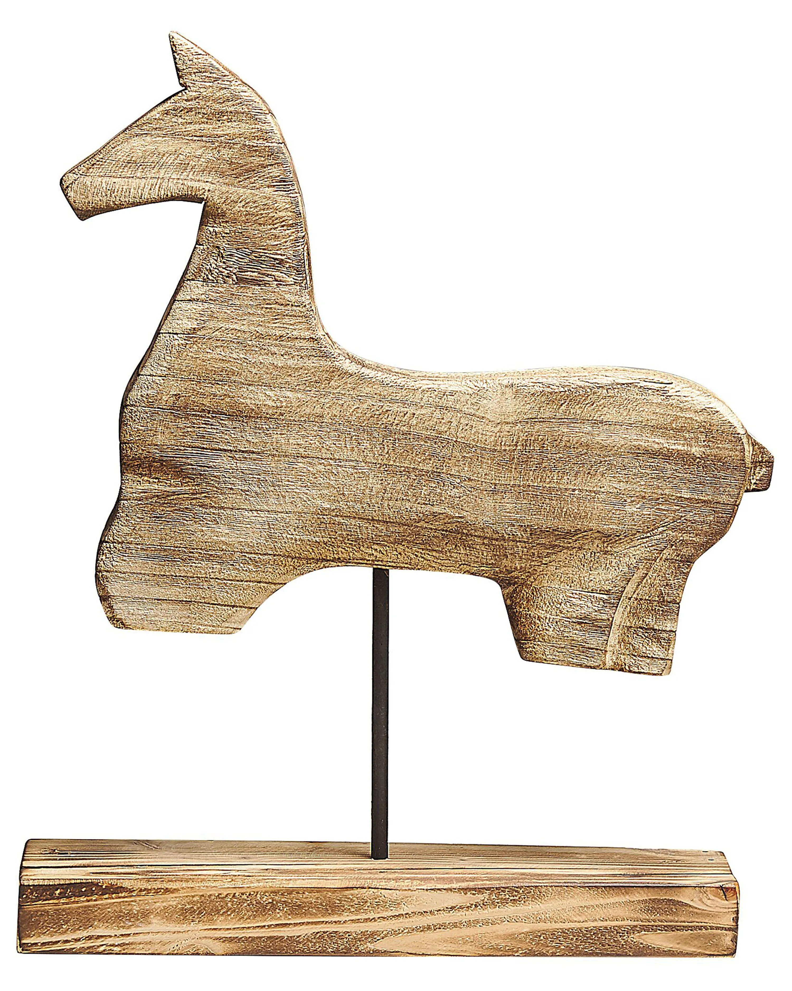 Figuur Paard COLIMA Paulowniahout Lichtbruin