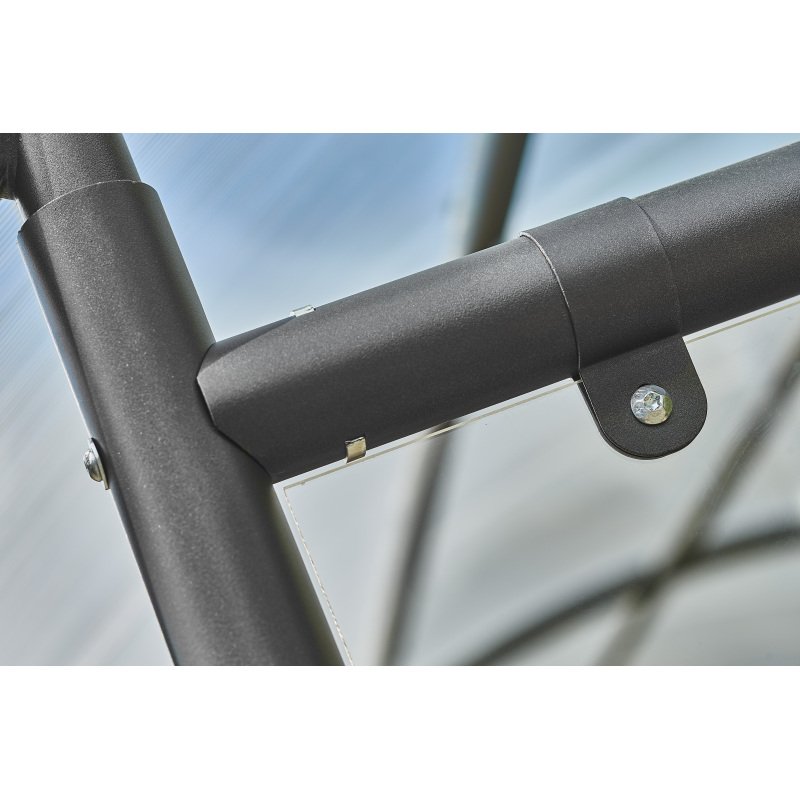 Abris vélos dôme 6 vélos + 2 scooters / motos Modèle initial - Coloris gris anthracite RAL 7021
