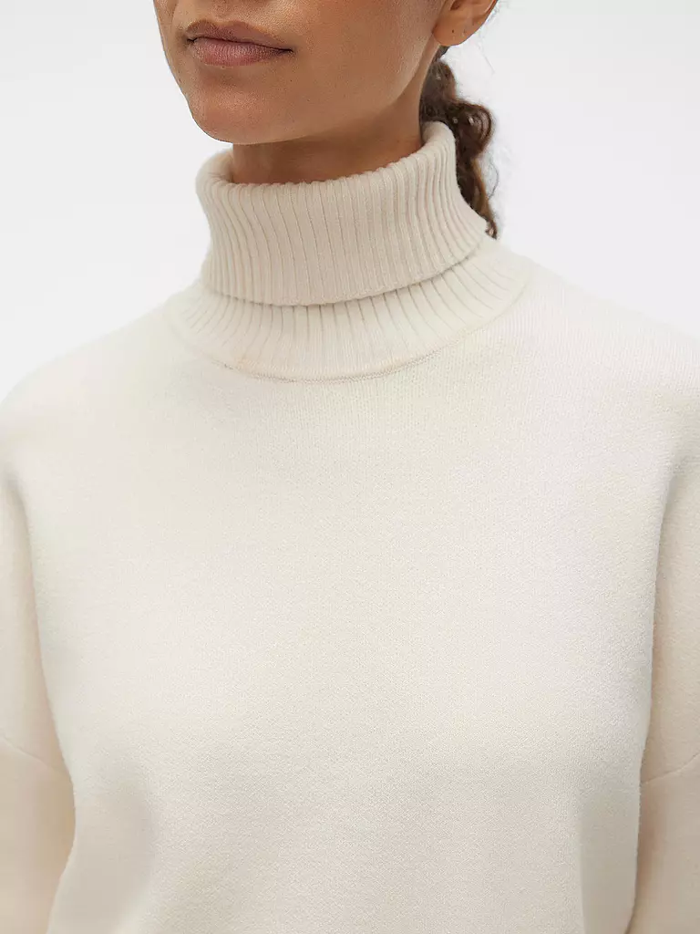 VERO MODA Strickpullover VMGOLDNEEDL creme