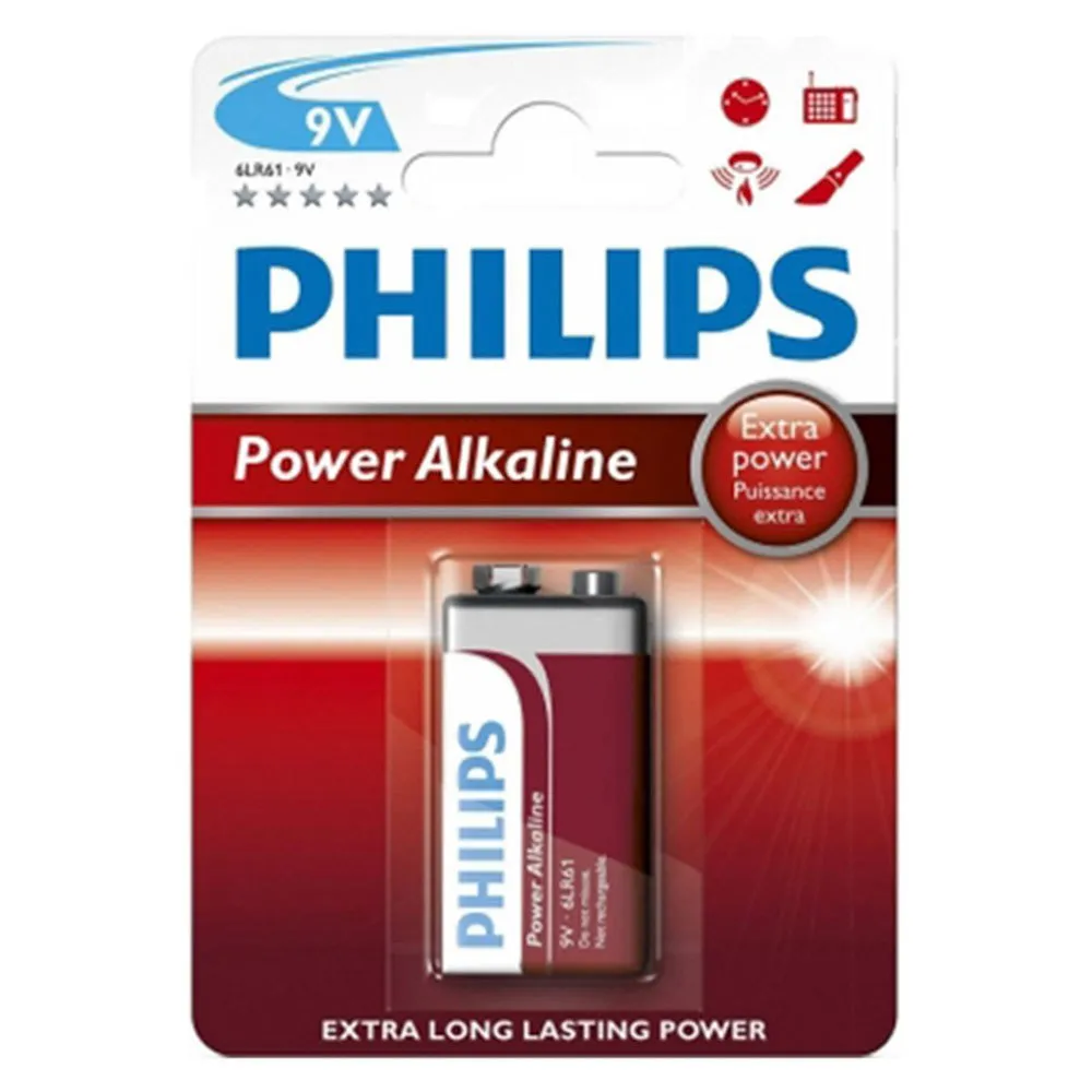 Philips 6LR61 9V Alkalibatterie