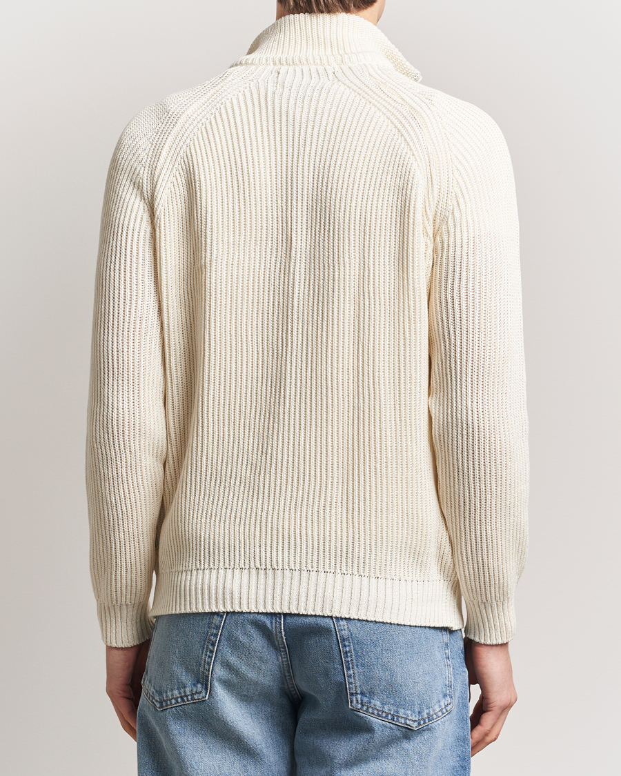 Peregrine Felix Quarter Zip Jumper White