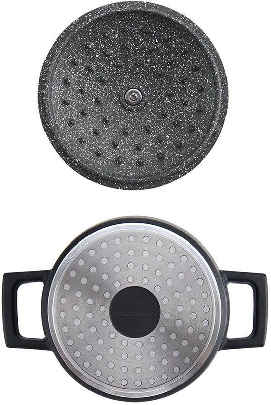 Braadpan, Gietaluminium, 16 CM, 1.4 L, Zwart - MasterClass