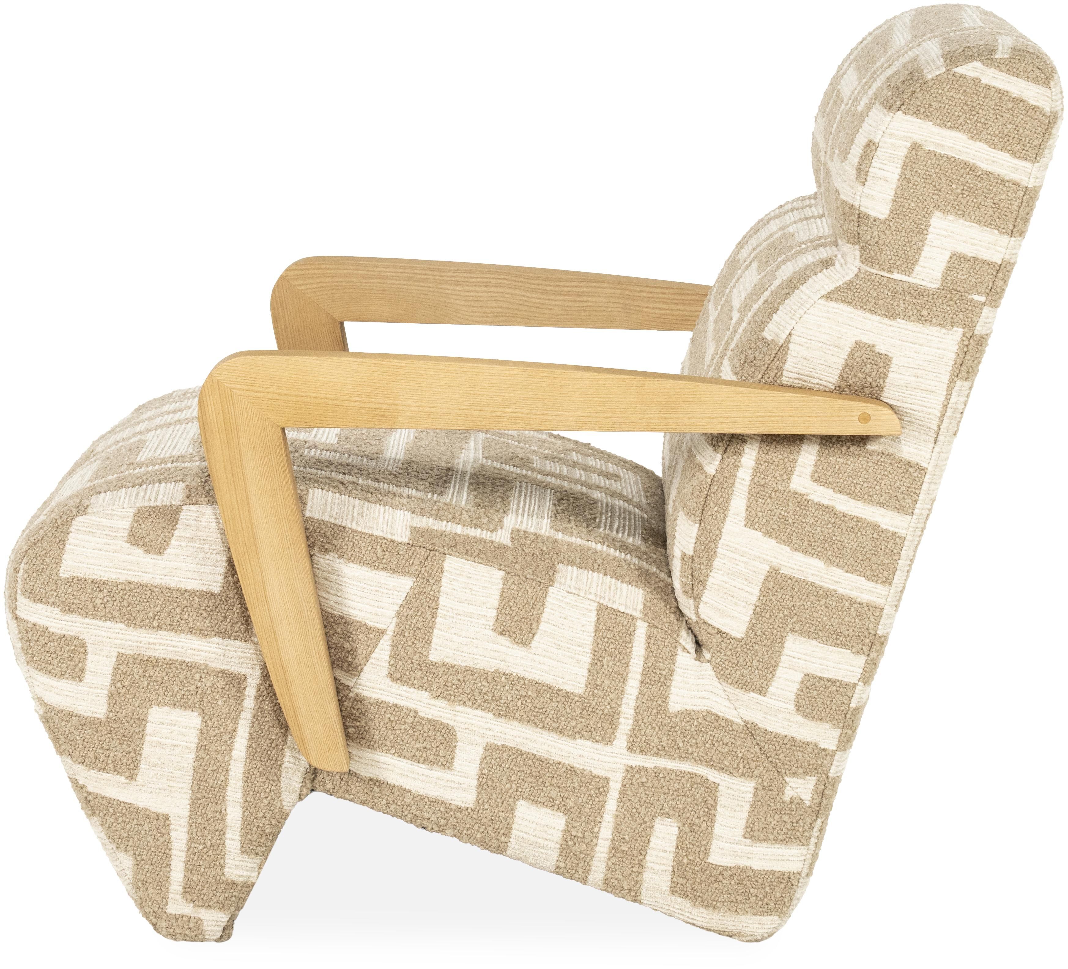 Fauteuil Taupe 96501 Olek B88 x D69 x H76 cm