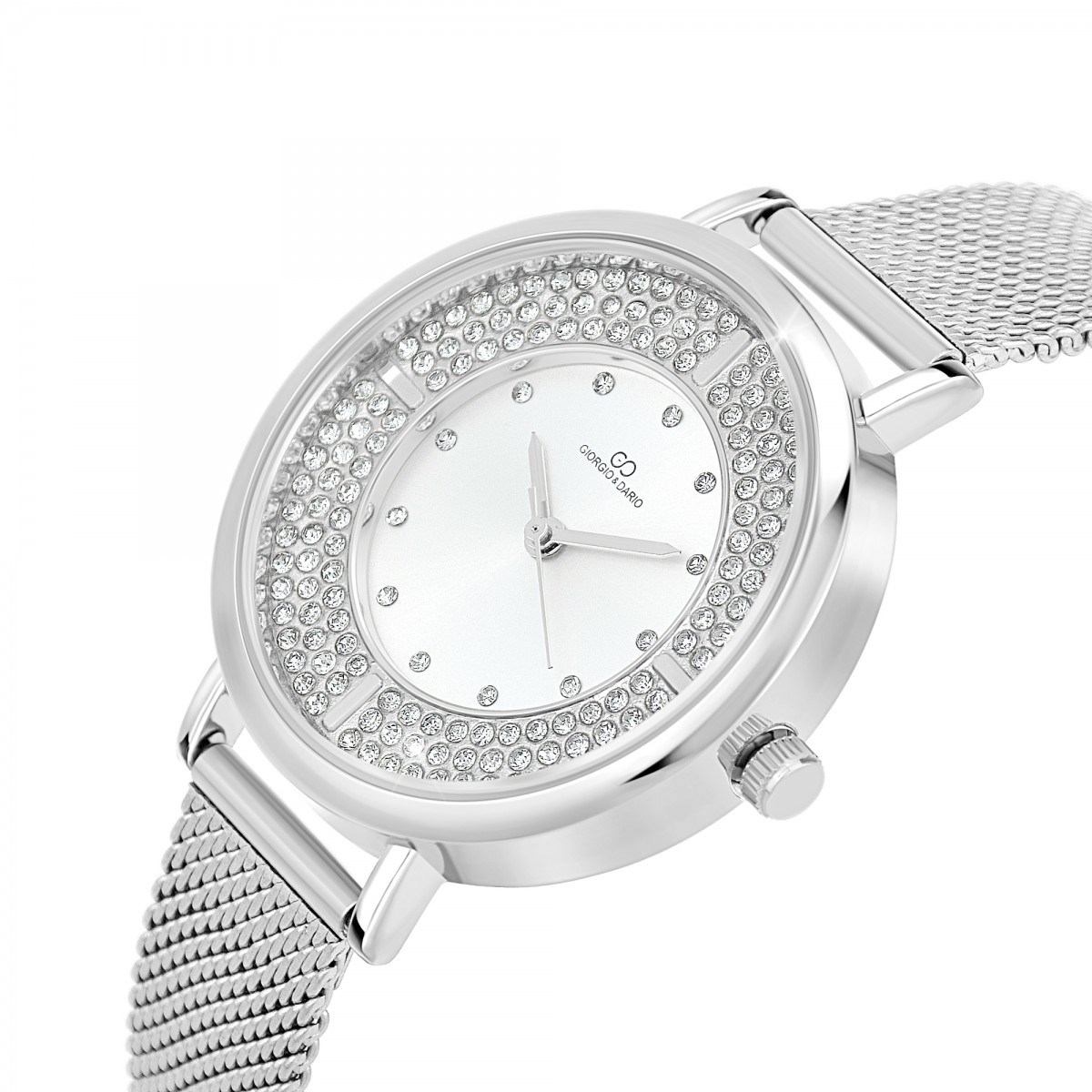 Montre Manuela élégante ornée de Cristaux scintillants SC Crystal