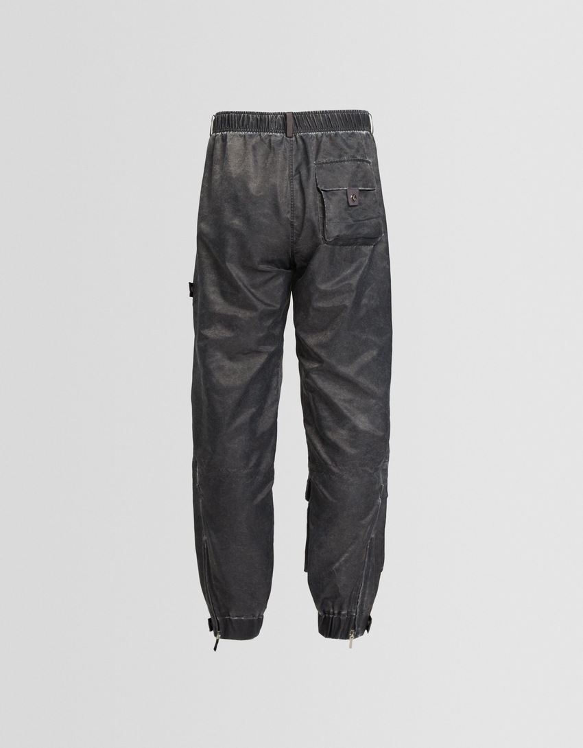 Calças de moletom Generation Bershka com zíperes
