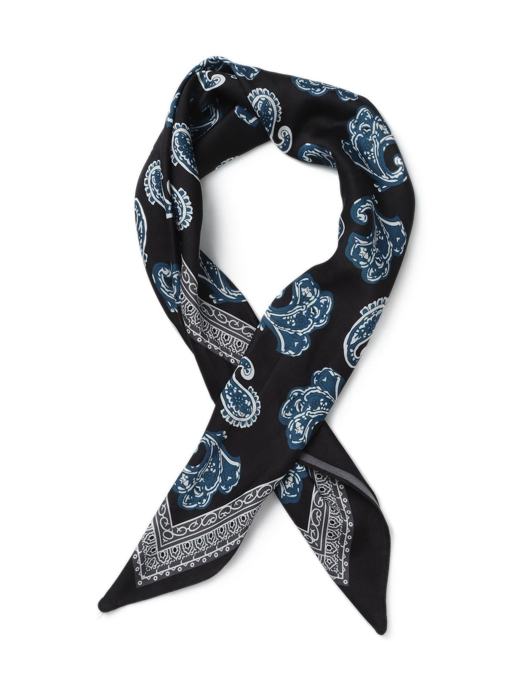 Aela Blue Paisley Scarf