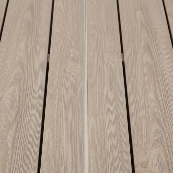 Table de jardin EVASION Effet bois Lin / Argile