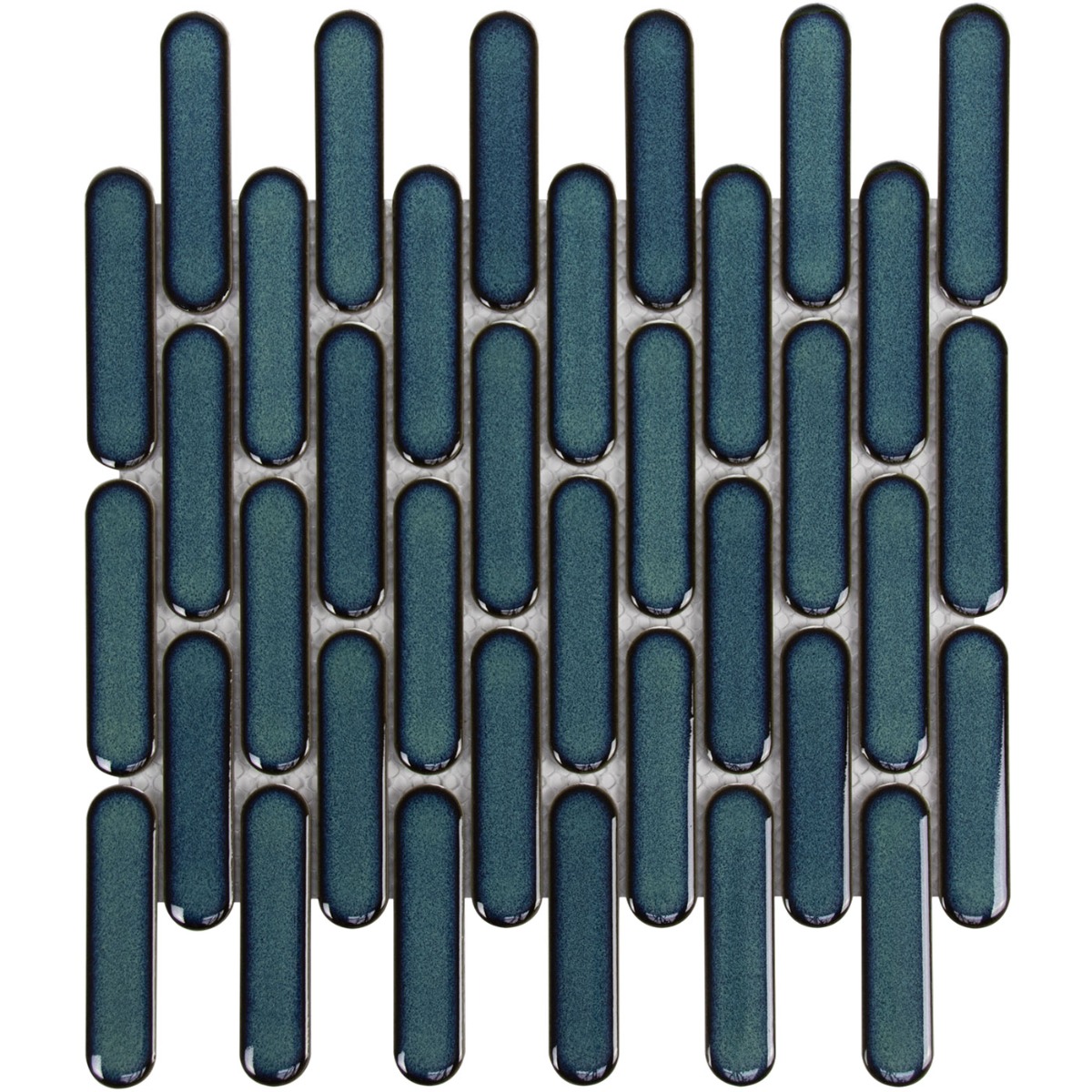 The Mosaic Factory Sevilla ovale vinger mozaïek tegels 30x30 azuurblauw