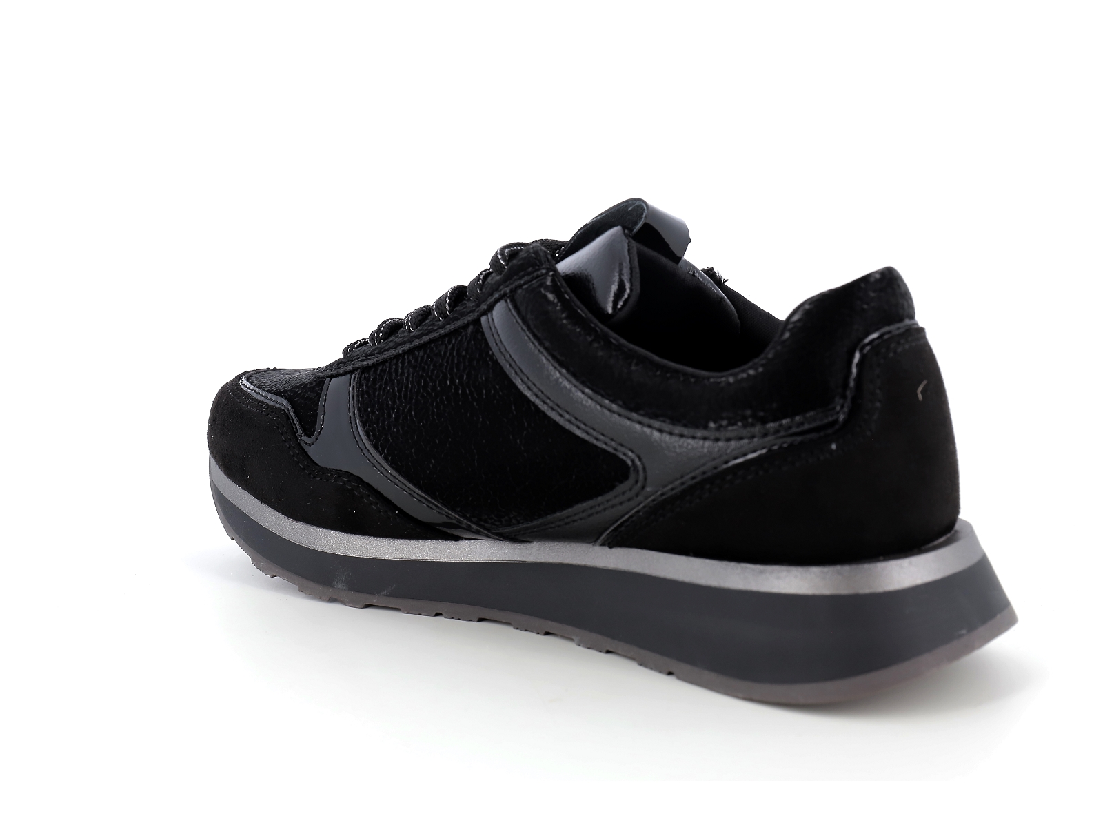 Tamaris-23603 Matières combinées Noir Ecaille