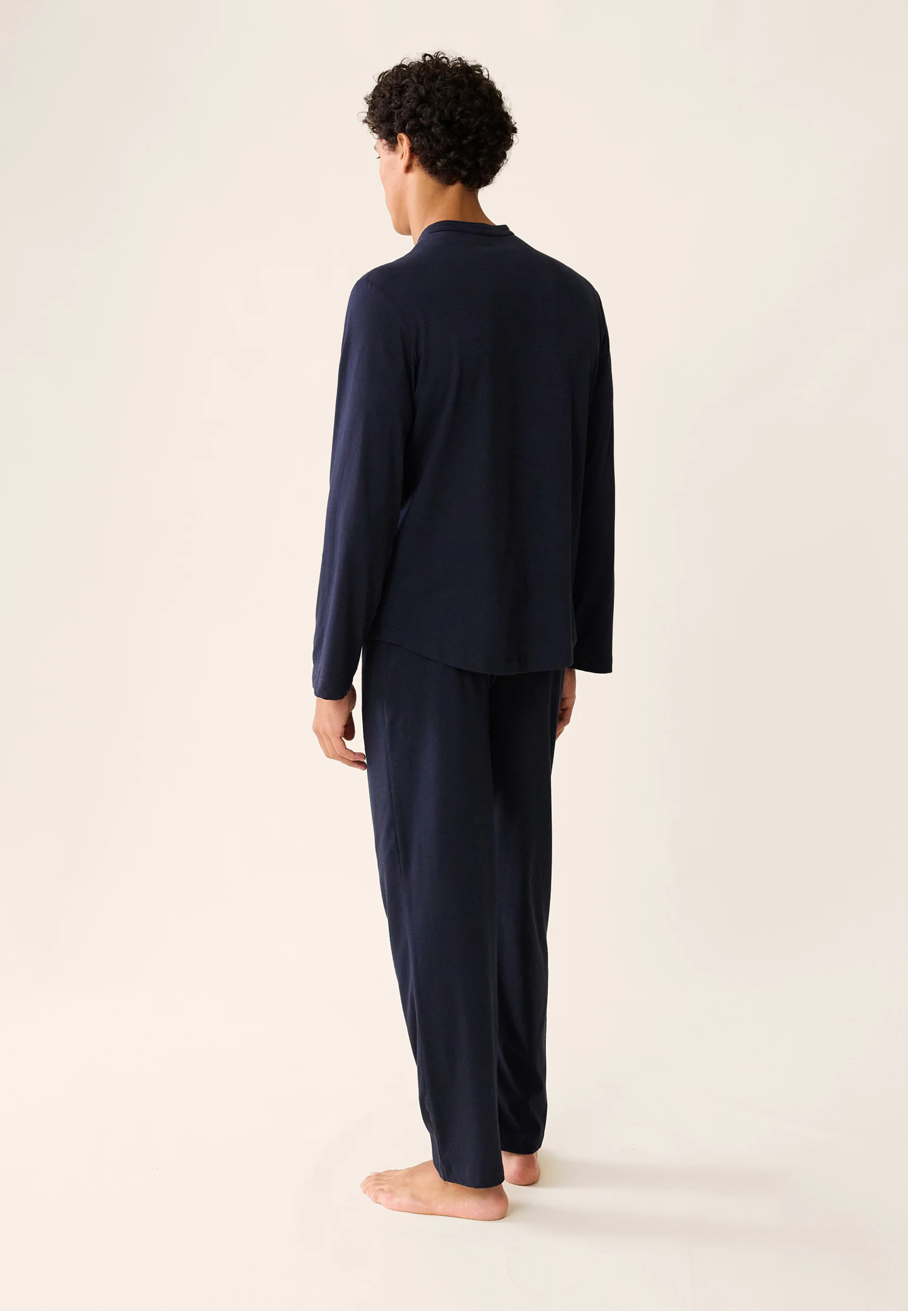 Ensemble de pyjama t-shirt et pantalon en coton-Ensemble Pyjama Hugo Marine