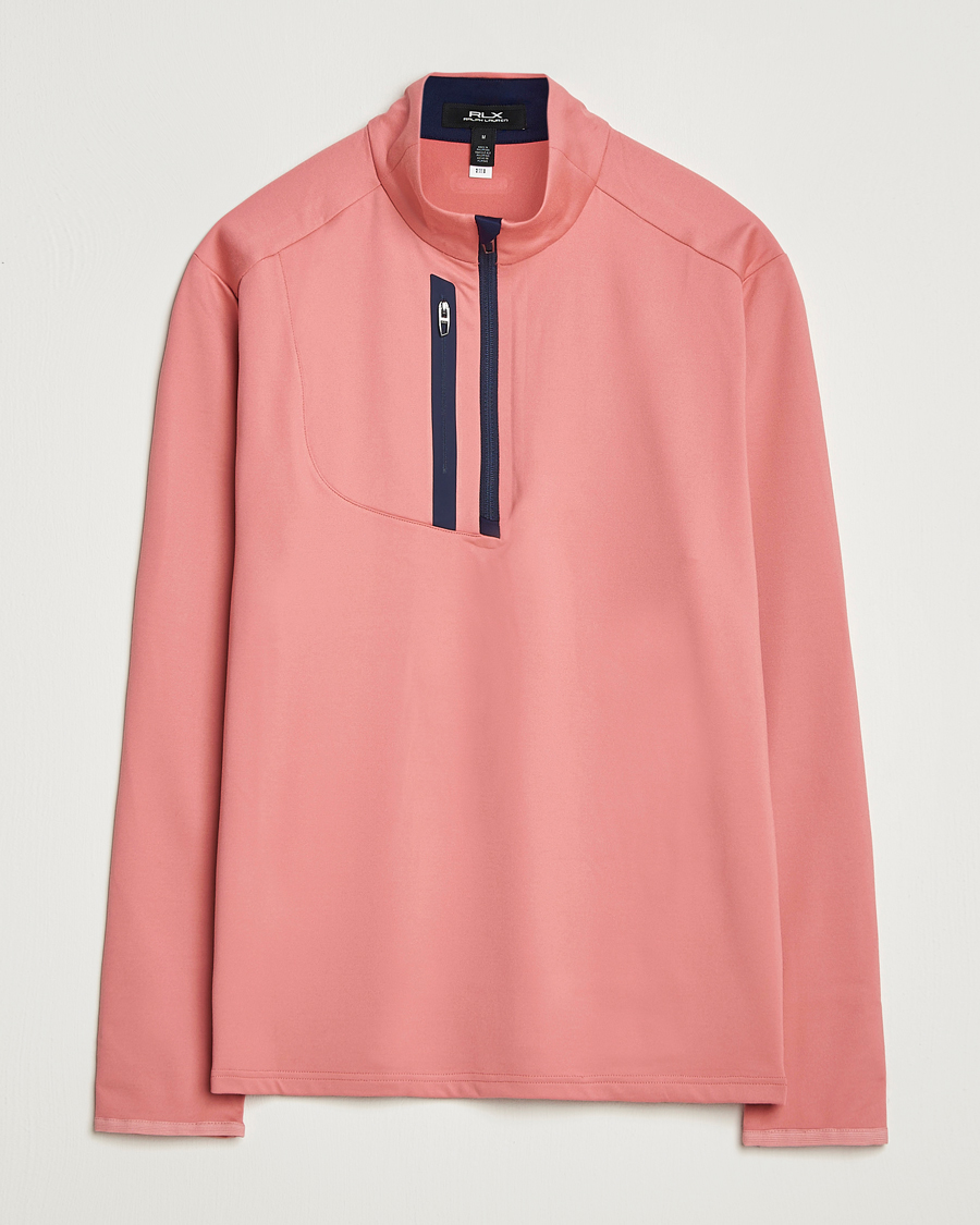 RLX Ralph Lauren Luxury Jersey Half Zip Desert Rose