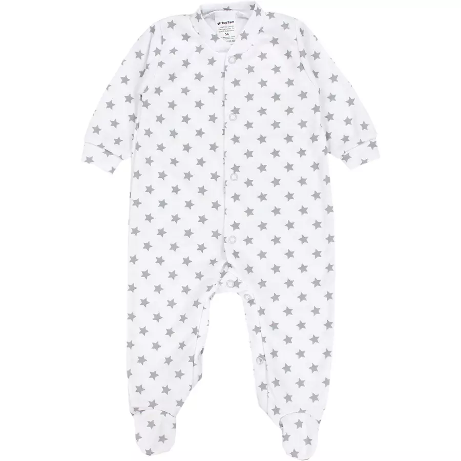 TupTam Baby Mädchen Schlafstrampler mit Fuß 3er Pack rosaweiß