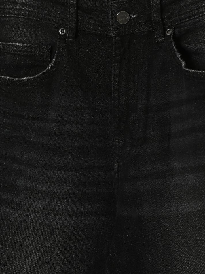 Calça jeans skinny confortável cor cenoura - Preta
