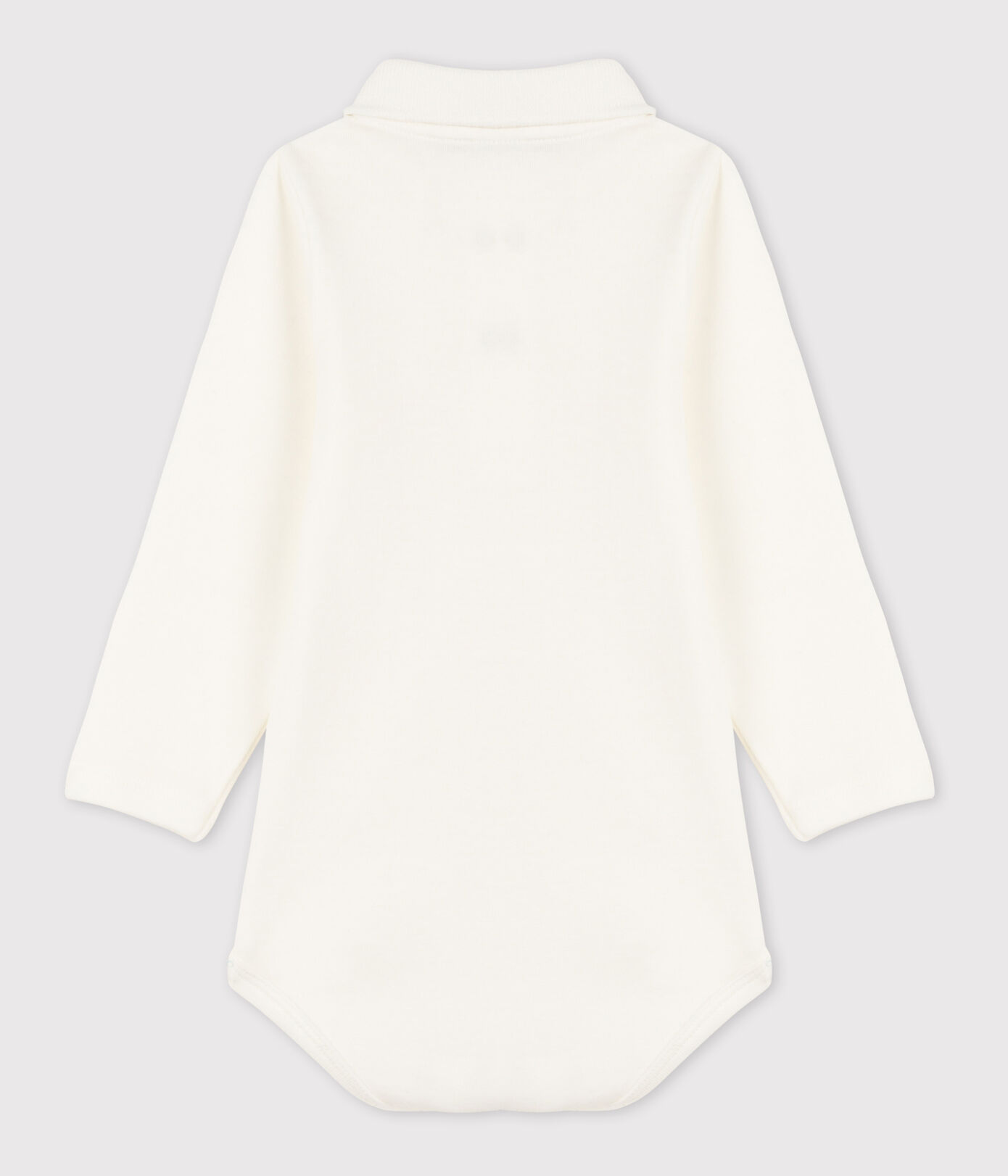 Body manches longues bébé col polo en coton