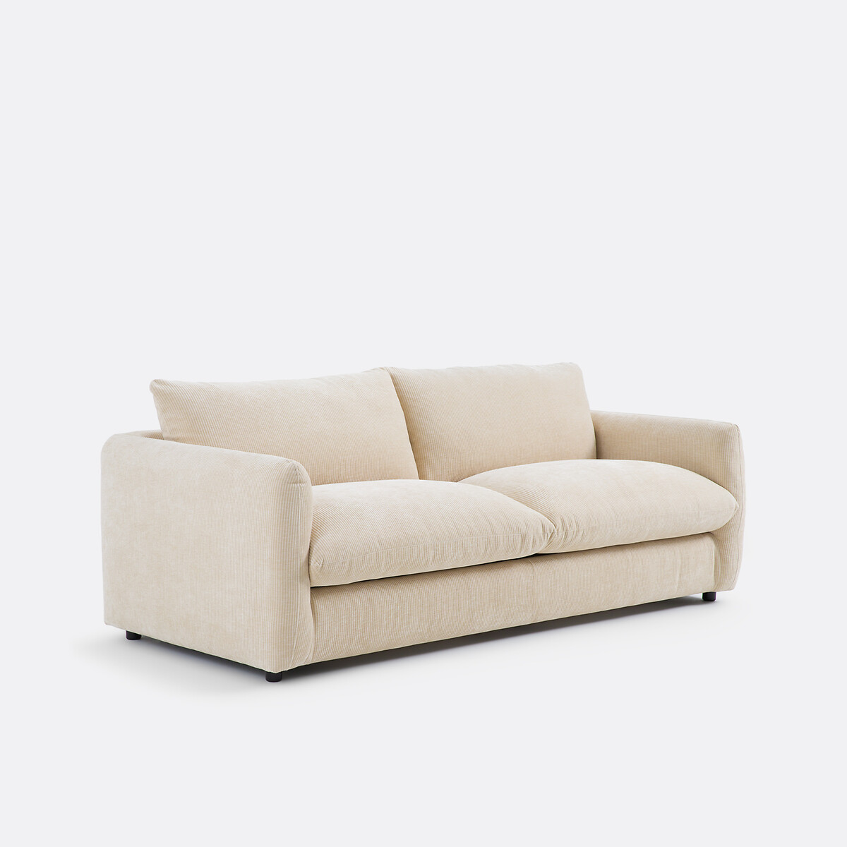 LA REDOUTE INTERIEURS<br>Sofá-cama de 2, 3 e 4 lugares. Veludo texturizado