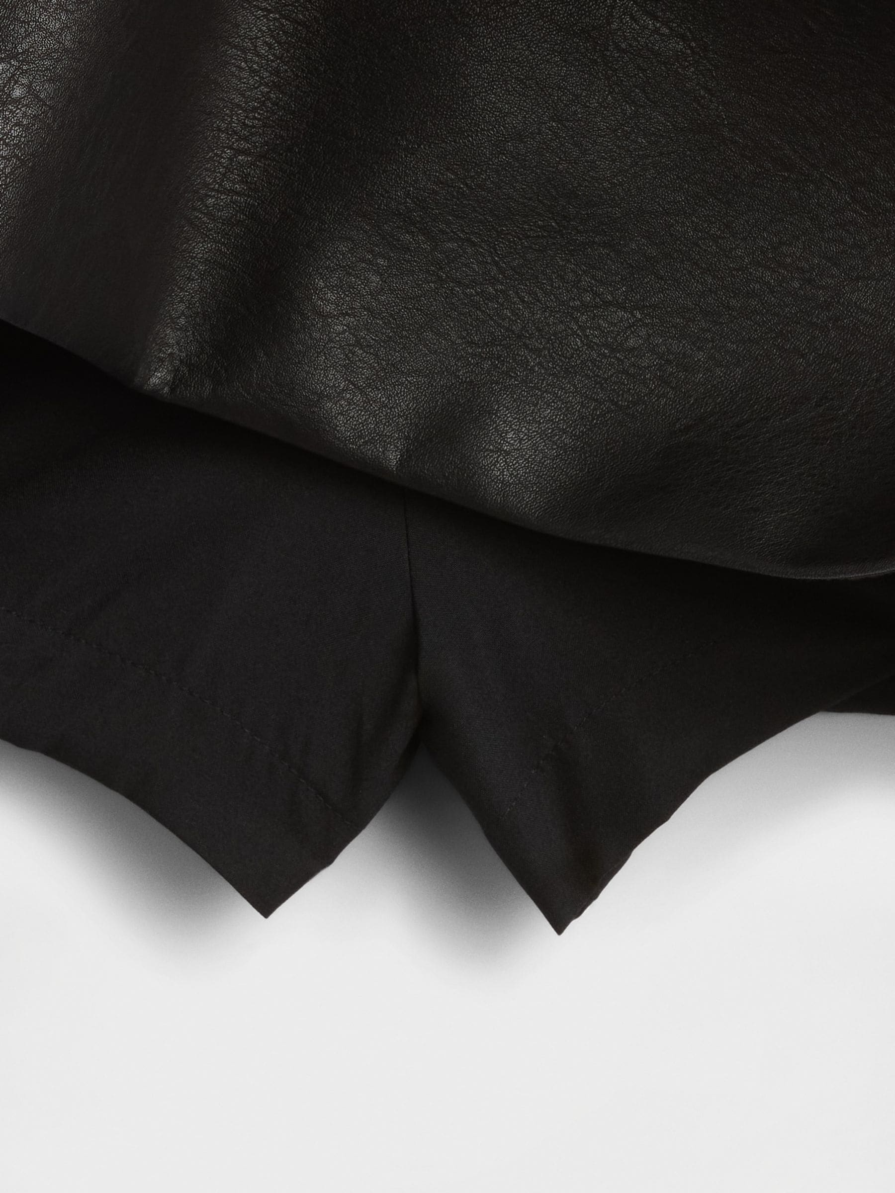 Zwart - Gap Vegan Leather Mini Skort