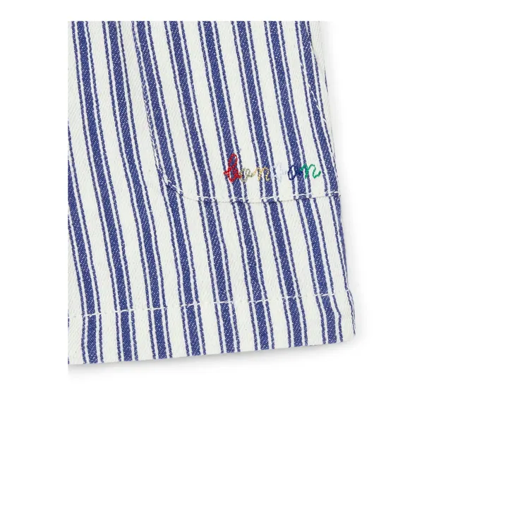 Bonton Short Ramb Rayé | Bleu marine