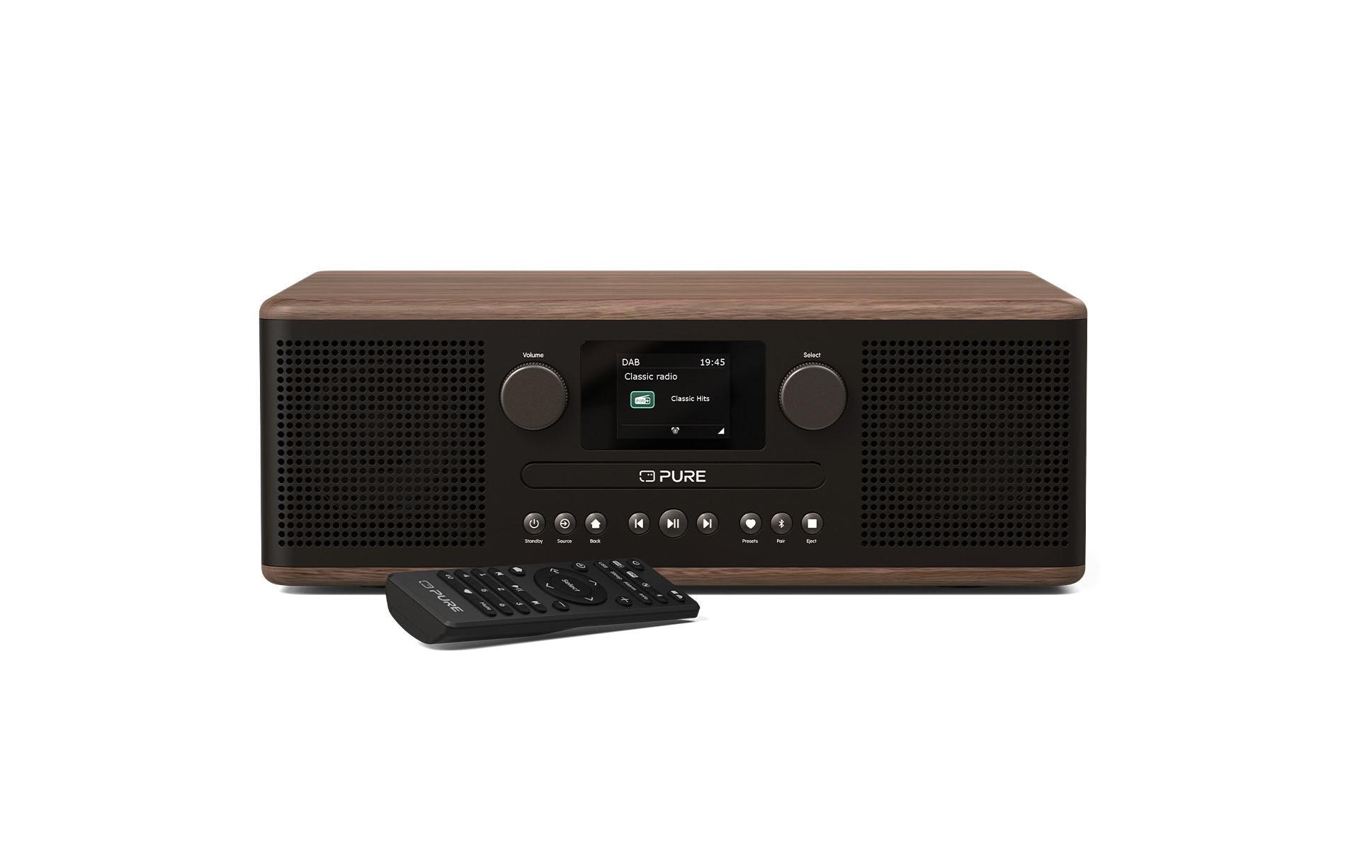 DAB+ Radio Classic C-D6 Walnuss/Schwarz<br>DAB+ Radio mit CD-Player
