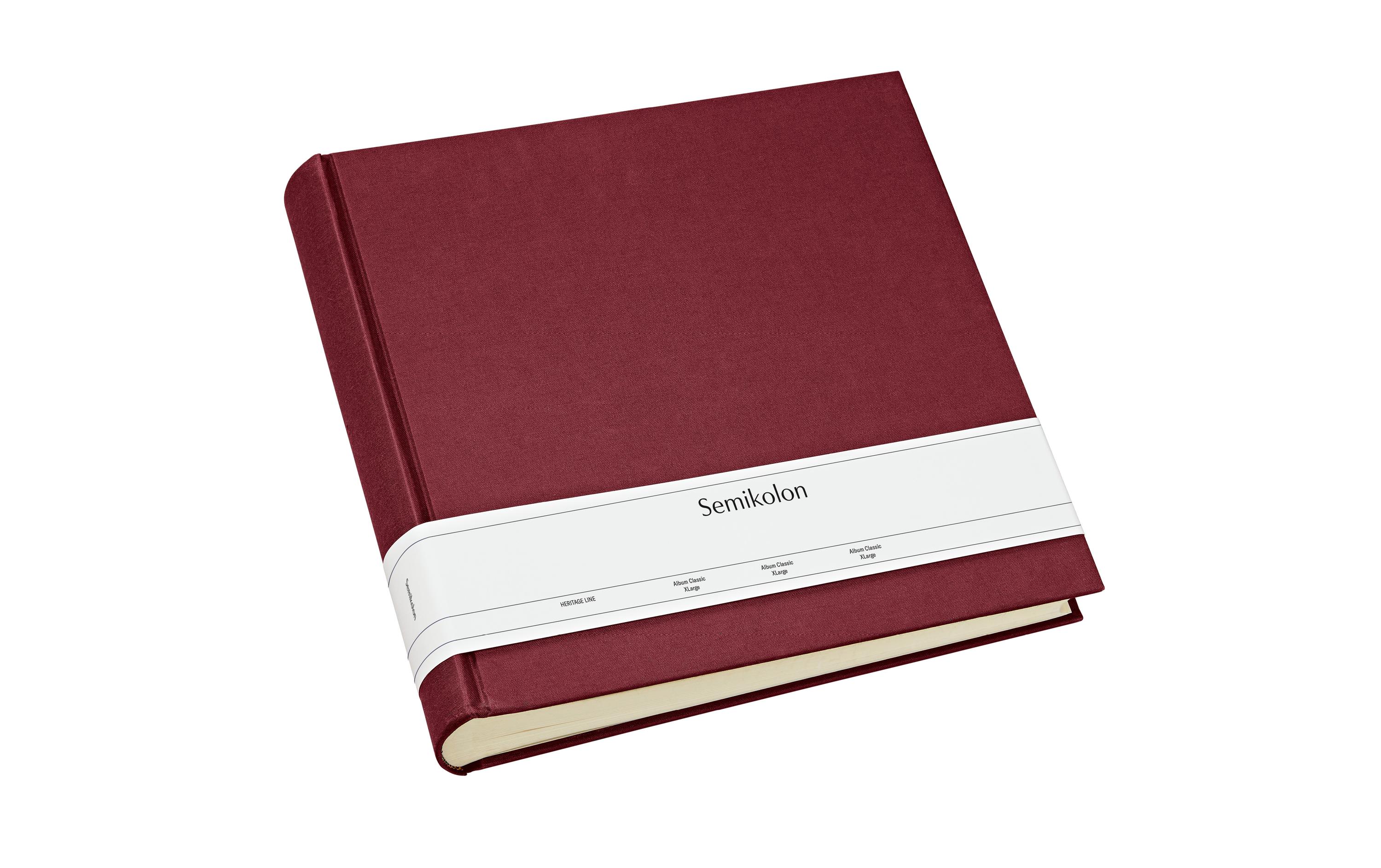 Fotoalbum Xlarge 32 cm x 31 cm Bordeaux<br>Album für Ihre schönsten Fotos und Erinnerungen