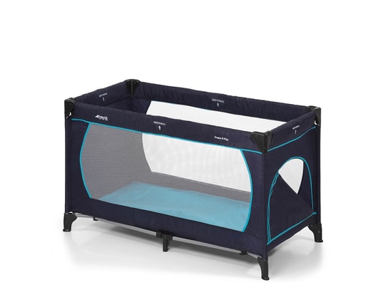 HAUCK - Lit bébé Lit Parapluie Dream and Play Plus - Navy Aqua