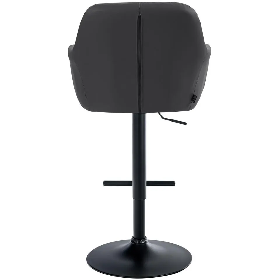 CLP Barkruk Natoma zwart Frame - Kunstleer - zwart