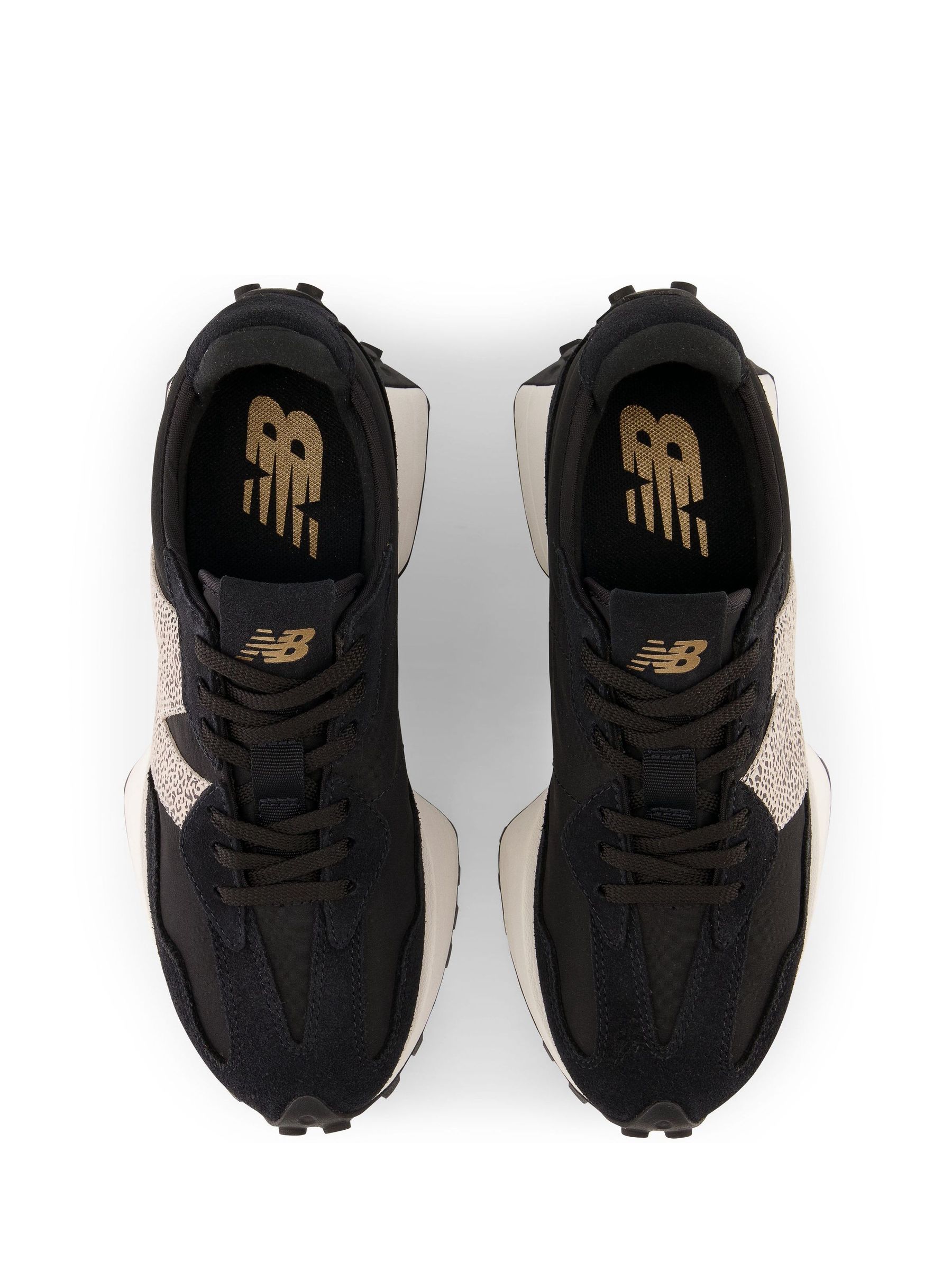 Zwart - New Balance 327 damessneakers