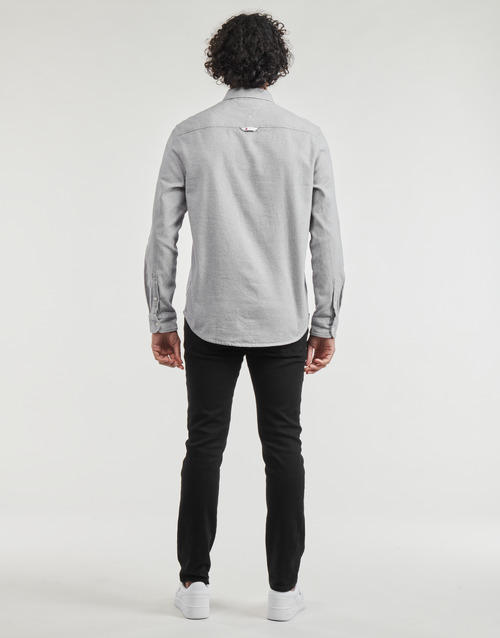 Tommy Jeans - TJM REG BRUSHED GRINDLE SHIRT Gris
