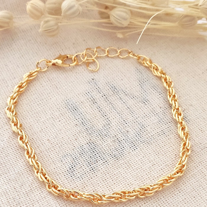 Bracelet - Laiton plaqué or