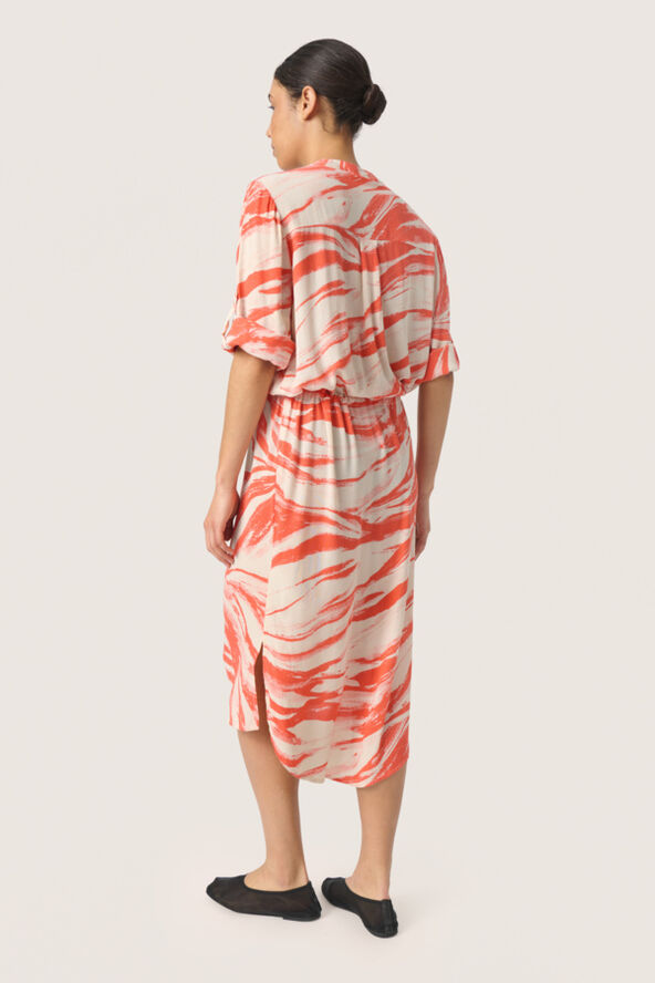 Soaked in Luxury SLZaya Dress Hot coral wave