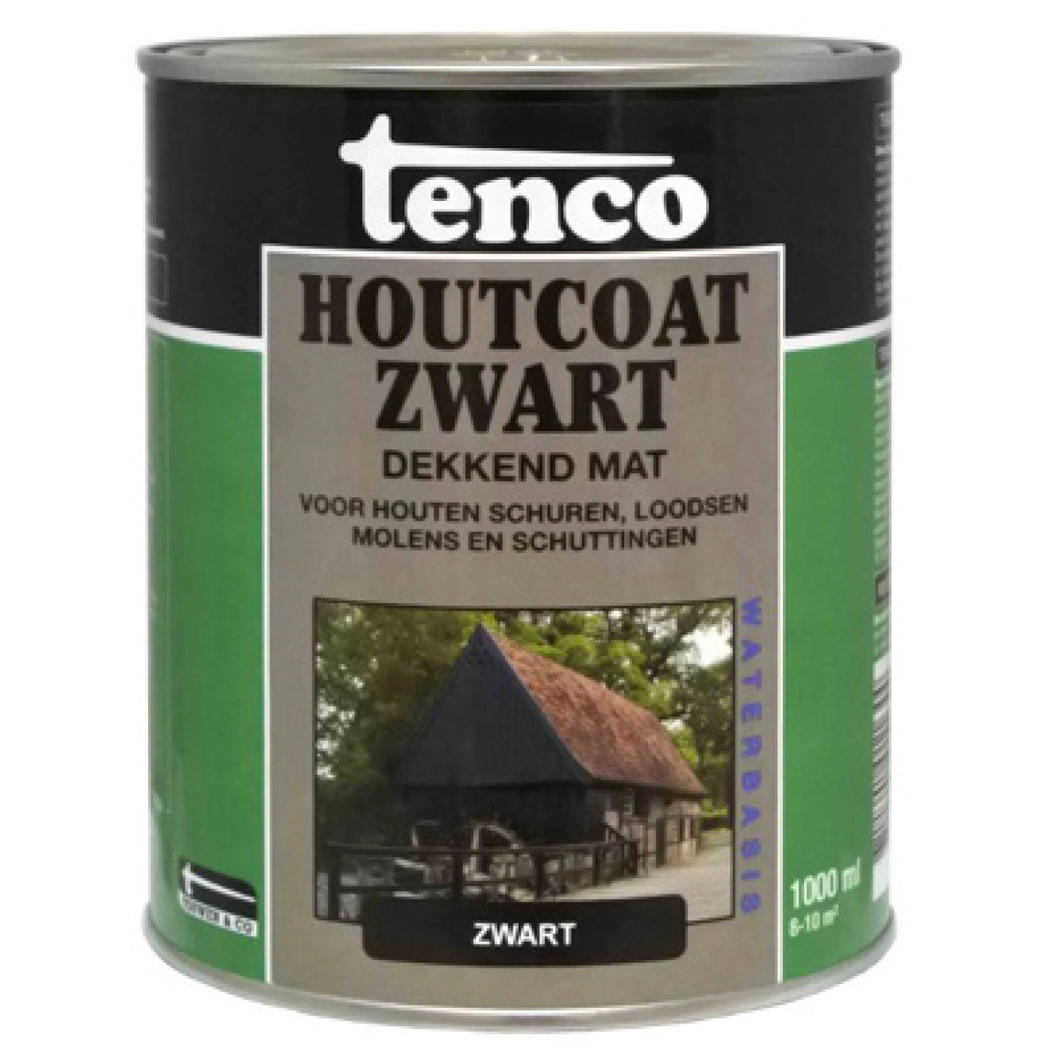 Tenco Houtcoat Mat - zwart - 1L