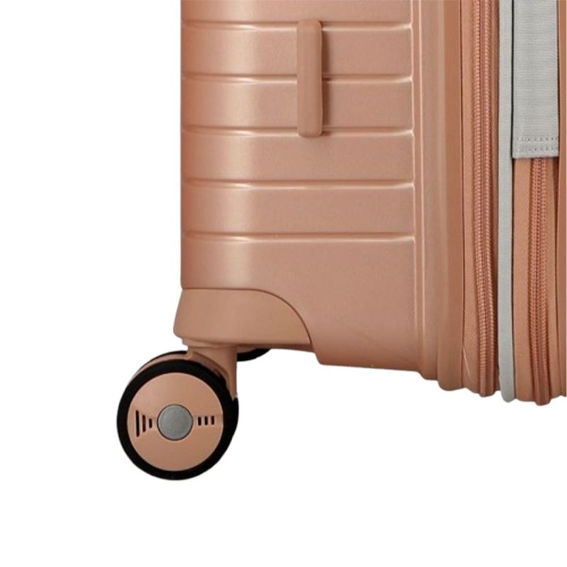 Valise cabine rigide extensible Évaé 55 cm Rose Pale