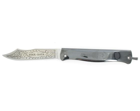 Douk Douk GEANT Carbone - Manche Acier Noir Couteau de poche Le Thiers par Cognet Douk Douk