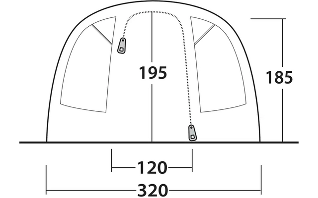 Outwell Ohio 5 TC Tunnelzelt für 5 Personen